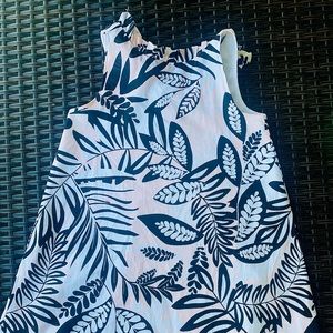 Janie jack nwt pink black palm  dress 6